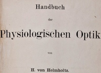 Title page of Hermann von Helmholtz's Handbuch der physiologischen Optik. Please click on link to view and resize entire page.